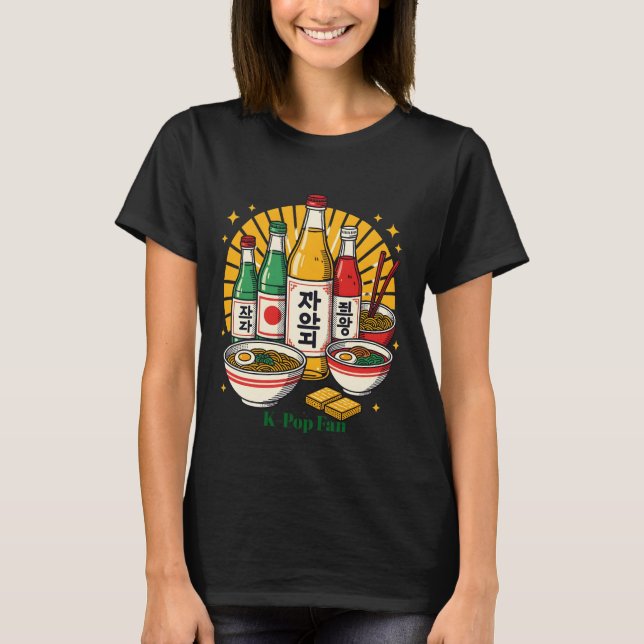 Camiseta Korean Pop Culture Chest Print (Anverso)