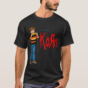 Camiseta Korn "Me encanta comer Korn" Banda divertida