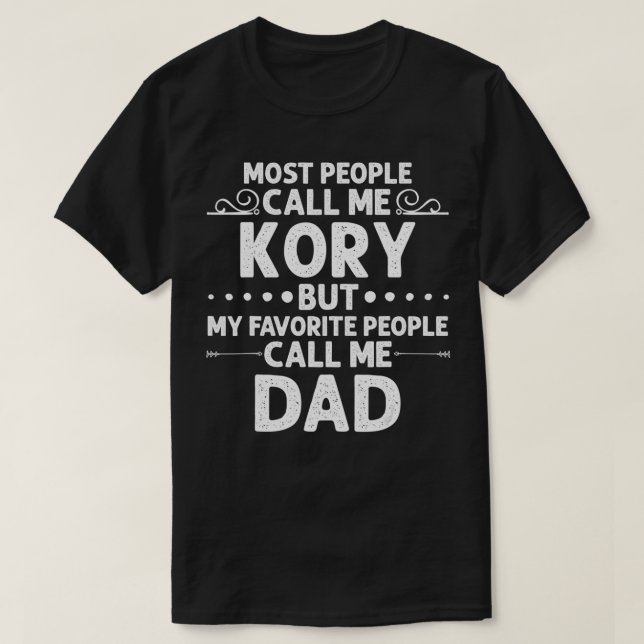 Camiseta KORY Gift Name Funny Father's Day Personalized Men (Diseño del anverso)