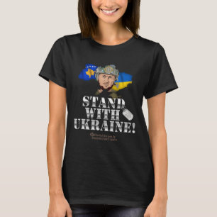 Camiseta Kosovo Apoya A Ucrania Volodymyr Zelenskyy Bandera