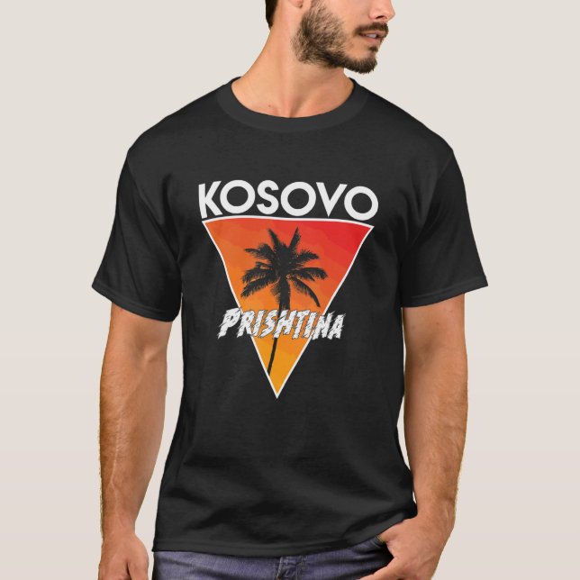 Camiseta Kosovo Con Colores Soleados (Anverso)