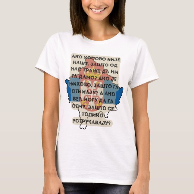Camiseta Kosovo je Srbija (Anverso)
