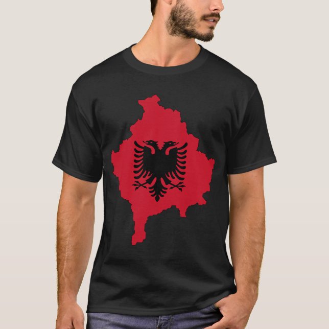 Camiseta Kosovo Map (Anverso)