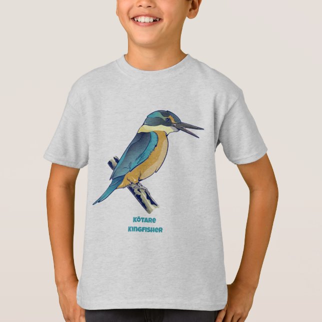Camiseta Kotare Kingfisher NZ BIRD (Anverso)