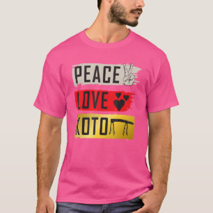 Camiseta Koto Musical Instrumento japonés Plucked Music Pla