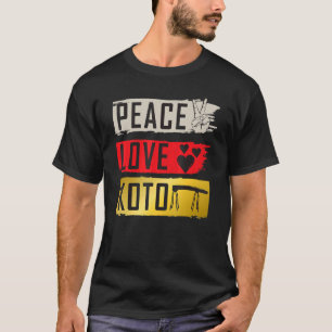 Camiseta Koto Musical Instrumento japonés Plucked Music Pla