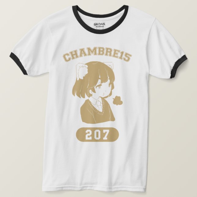 Camiseta Kotoko college design ringer (Anverso del diseño)