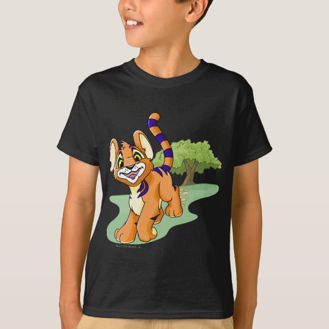 Camiseta Kougra anaranjado aventurero en la isla del (Anverso)