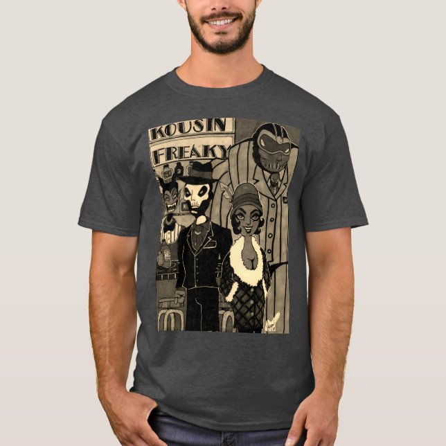 Camiseta Kousin Freaky de los años 1930 (Anverso)