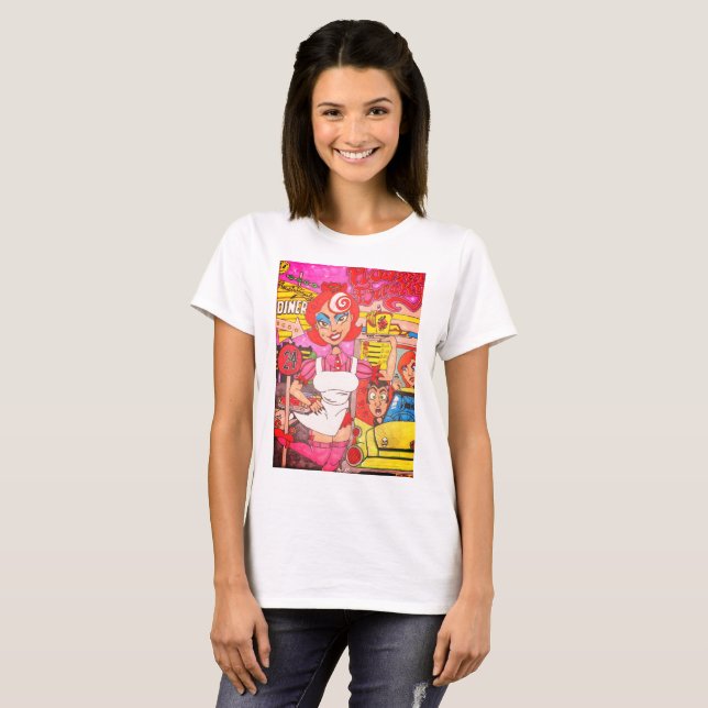 Camiseta Kousin Freaky Diner (Anverso completo)