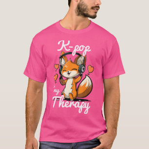Camiseta Kpop es mi terapia Fox El Pop Coreano Merch K-Pop