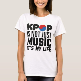 Camiseta Kpop es mis gráficos del lema de la música de la