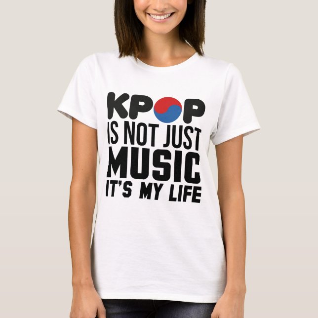 Camiseta Kpop es mis gráficos del lema de la música de la (Anverso)