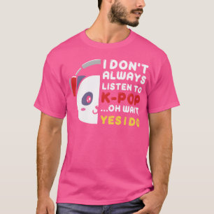 Camiseta kpop siempre k música pop corea pop retro