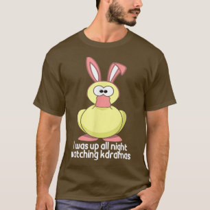 Camiseta KPop, un divertido conejo de pato Corea despierto 
