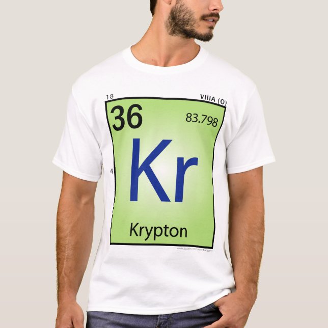 Camiseta (Kr) del elemento del criptón - frente (Anverso)