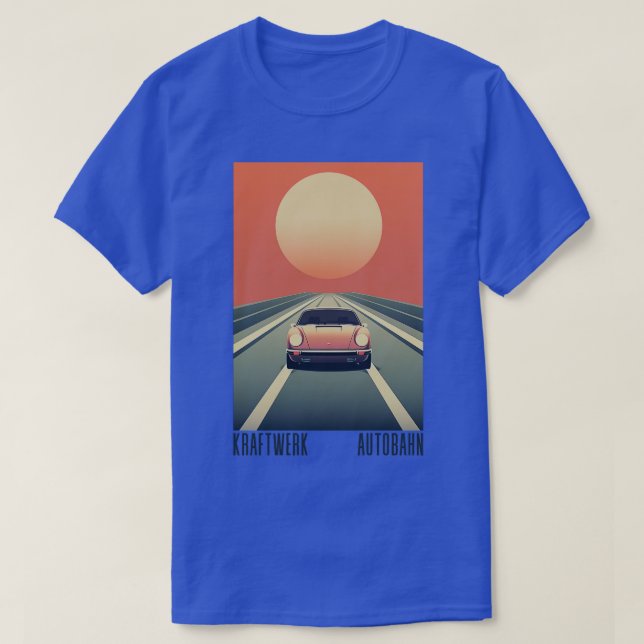 Camiseta Kraftwerk Autobahn Retro Diseño original estético (Diseño del anverso)