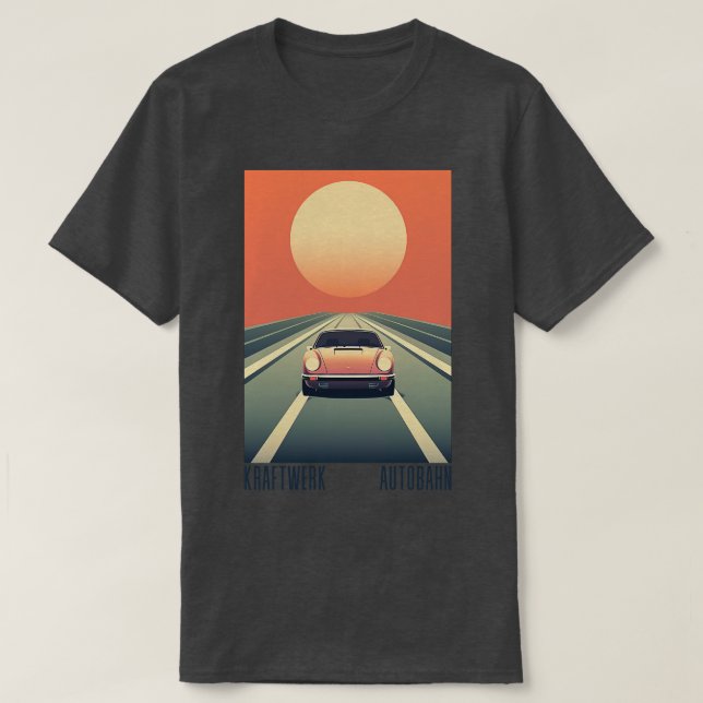 Camiseta Kraftwerk Autobahn Retro Diseño original estético (Diseño del anverso)