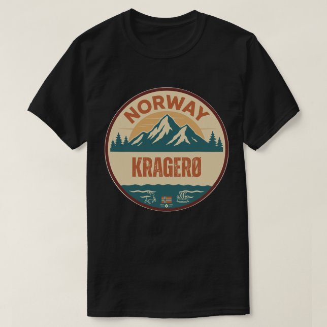 Camiseta Kragerø, Noruega Norway (Diseño del anverso)