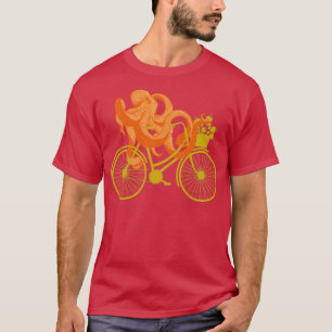 Camiseta Kraken Cyclist Funny Biker Gige Octopus