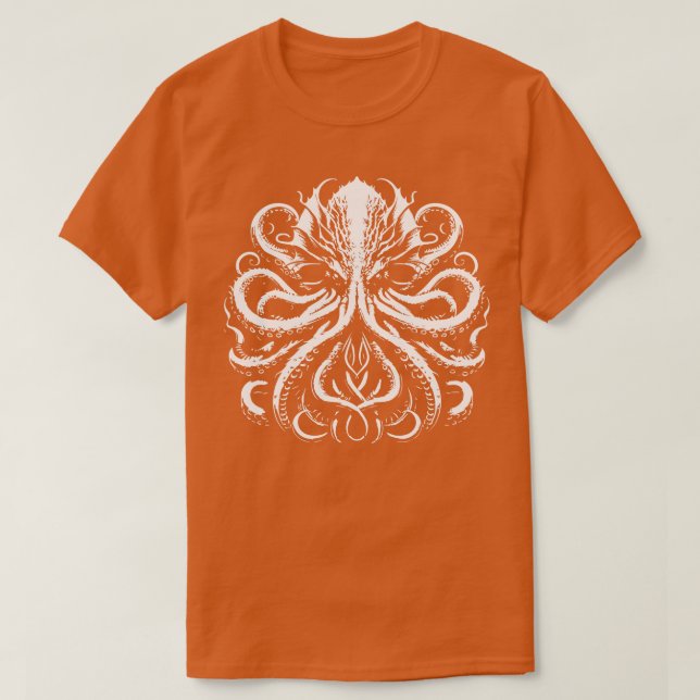 Camiseta kraken de fantasía (Diseño del anverso)