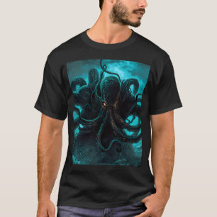 Camiseta Kraken Destruye A Un Monstruo Del Mar De Barco