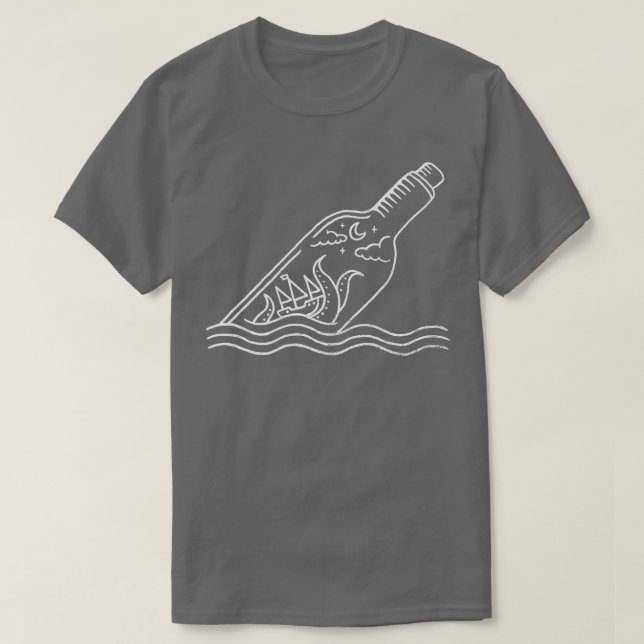 Camiseta Kraken en una botella (Diseño del anverso)