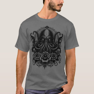 Camiseta kraken gótico