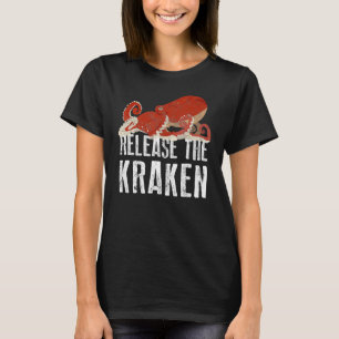Camiseta Kraken Marine Retro Sea Coo