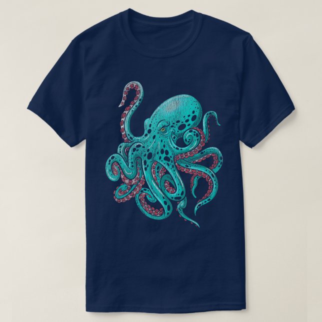 Camiseta Kraken Octopus (Diseño del anverso)