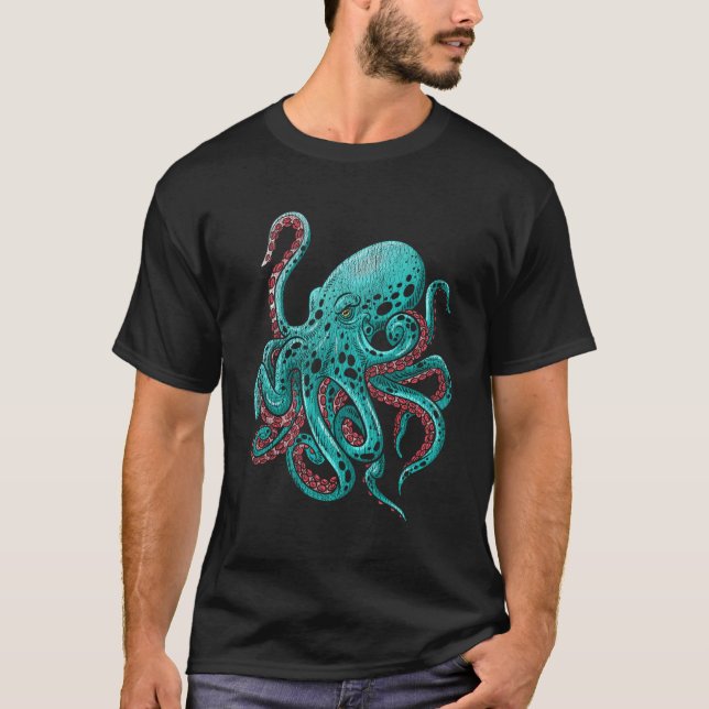 Camiseta Kraken Octopus (Anverso)