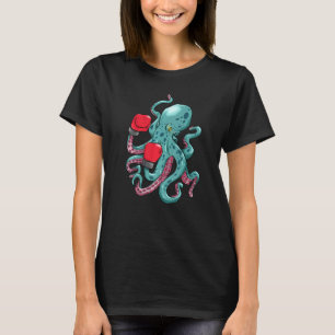 Camiseta Kraken Octopus Boxing Glove Underwater Ocean Crea