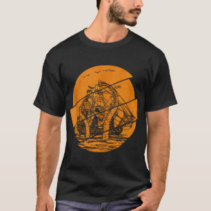 Camiseta Kraken Pirate barco gigante Octopus Ocean Sea Mons