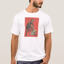 Camiseta Krampus Castigando a una Niña