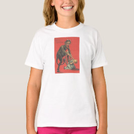 Camiseta Krampus Castigando Chica