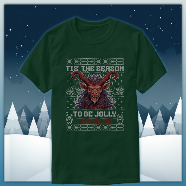 Camiseta Krampus Es La Temporada De Ser Jolly O Más (Subido por el creador)