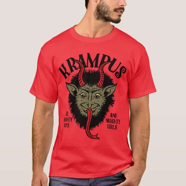 Camiseta Krampus Face Naughty (Anverso)