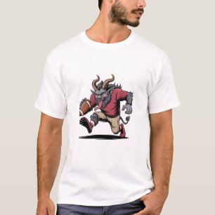 Camiseta Krampus Jugando Fútbol Navidad Fitness Navidad