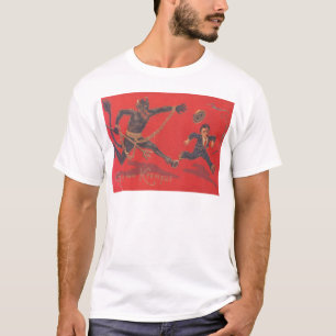 Camiseta Krampus persiguiendo a un niño