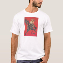 Camiseta Krampus secuestrando niña