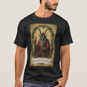 Camiseta Krampus Tarot Navidades de diseño de tarjetas Seas