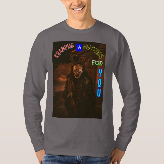 Camiseta Krampus Te Espera Diciembre Krampusnacht (Anverso)