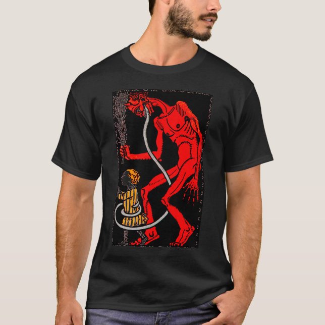 Camiseta ¡Krampus tiene una lengua larga! (Anverso)