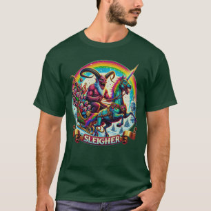 Camiseta Krampus Unicorn Demonio Horror Navidad Ir