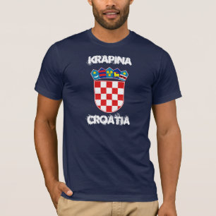 Camiseta Krapina, Croacia con escudo de armas