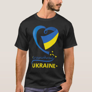 Camiseta Krasnohrad Ucrania Bandera Nacional de los Cres de
