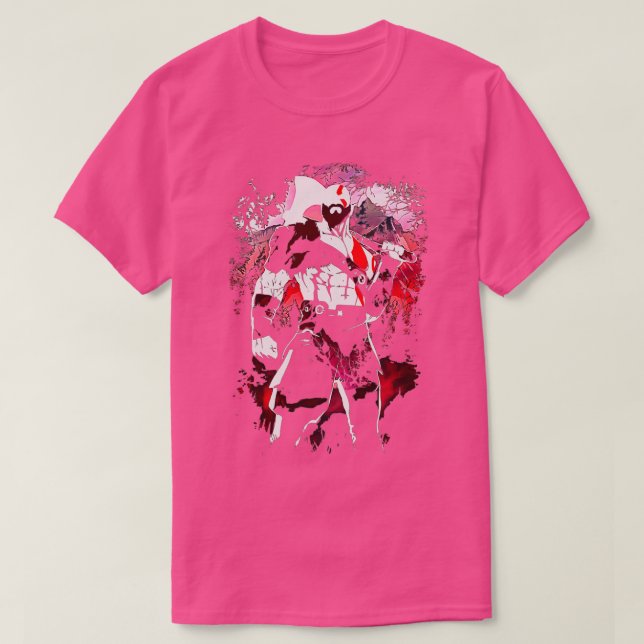 Camiseta Kratos Usando Ax (Diseño del anverso)