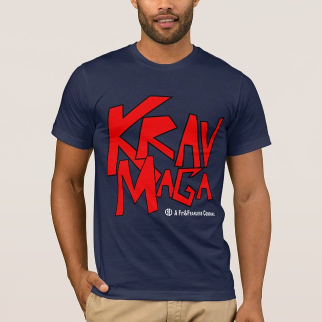 Camiseta Krav Maga - ajuste y audaz (Anverso)
