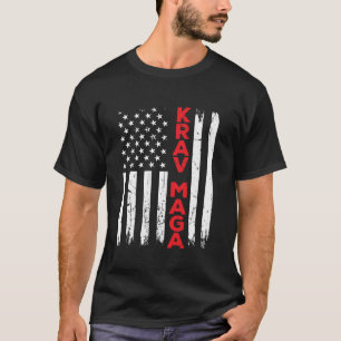 Camiseta Krav Maga Autodefensa Estados Unidos Bandera Améri