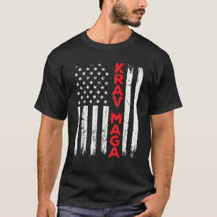 Camiseta Krav Maga Autodefensa Estados Unidos Bandera Améri